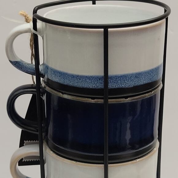 Boston Warehouse Stacking 16oz Microwave Safe Cups - Picture 7 of 10